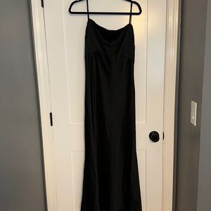 Abercrombie and fitch black slip dress